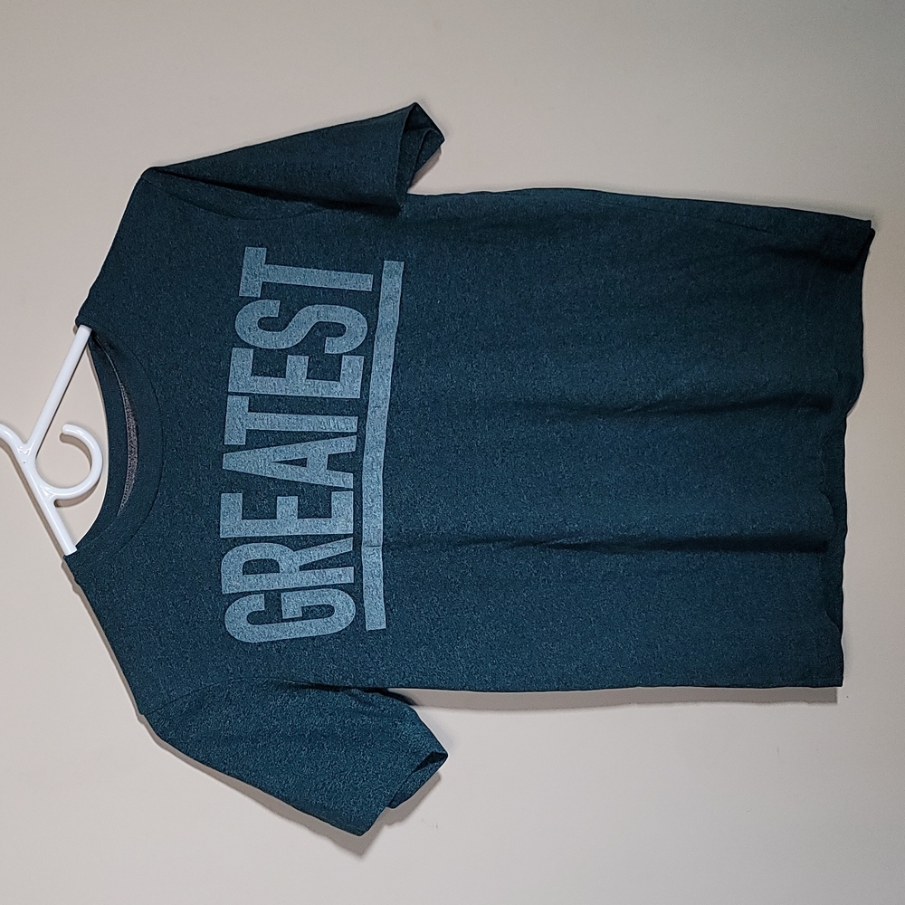 old navy t-shirt, L (10-12), greenish